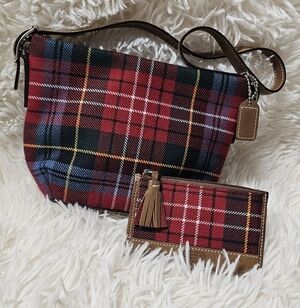 Coach Style #8935 Vintage Coach Tartan Plaid Mini Bag Y2K-era EUC